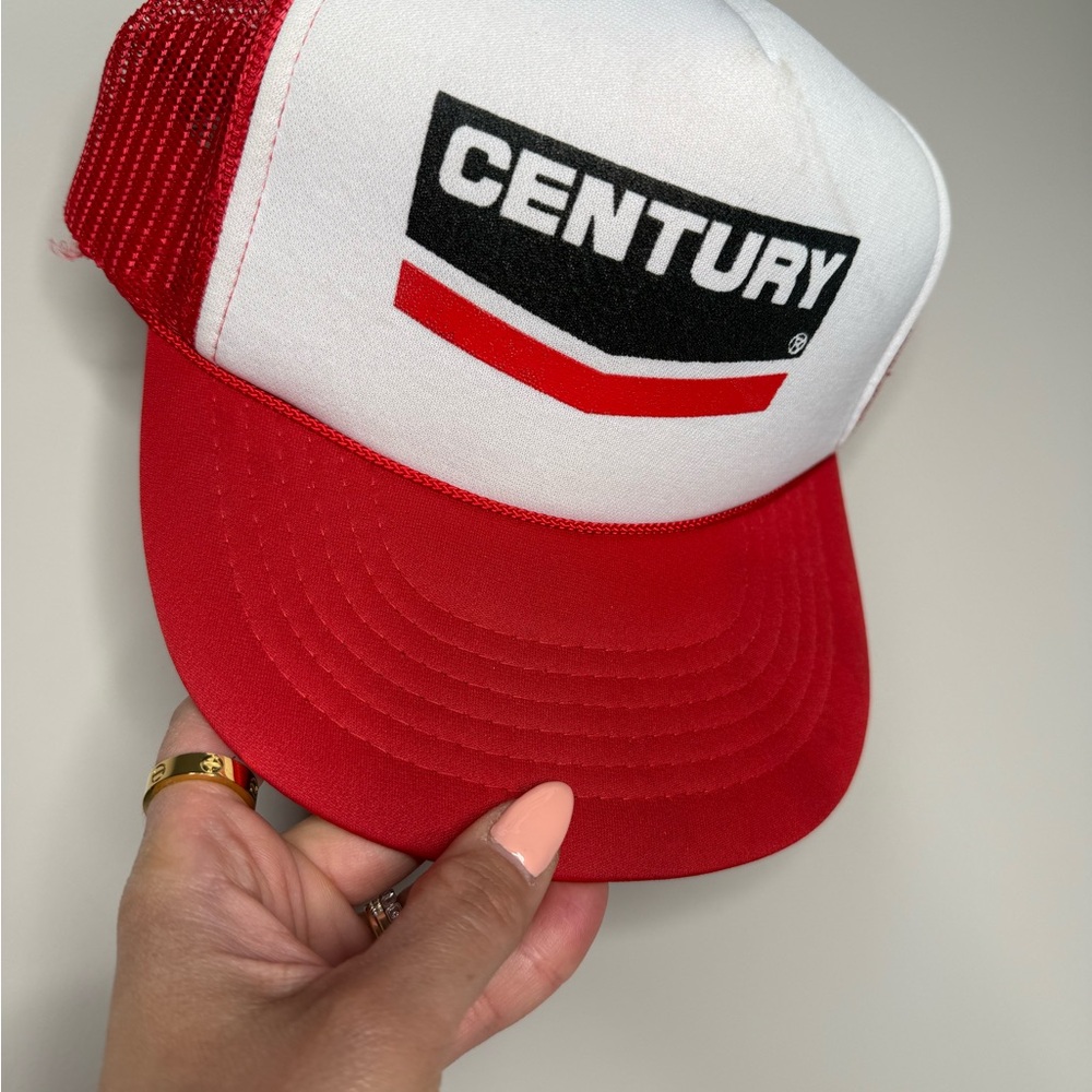 Century Red and White Trucker Hat